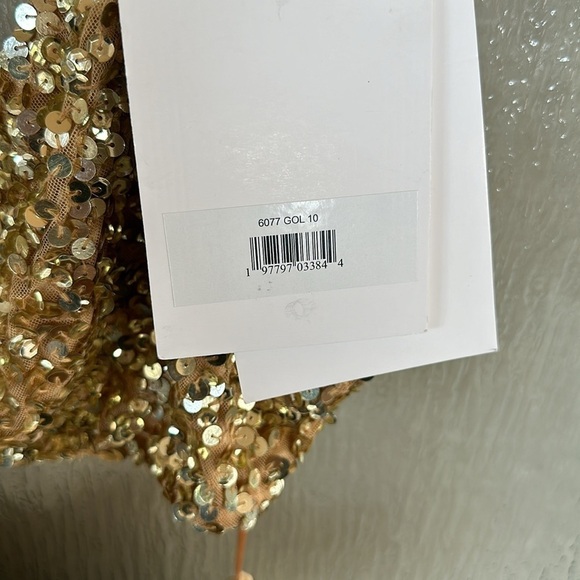 Mac Duggal Thin Strap Cut Out Gown With Ombre Sequins size 10 Sold out size! - Picture 9 of 15